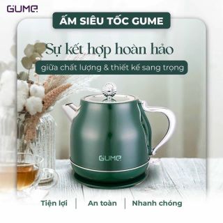 Ấm điện đun nước siêu tốc Gume GMEK031 và GMEK032, dung tích 1.8L