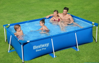 Bể bơi khung chống kim loại Bestway 56403 (260cm x 170cm x 61cm), tặng 100 quả bóng