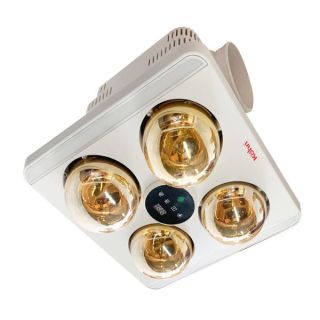 Đèn sưởi hồng ngoại Kohn Model BU06G (4 bóng vàng chống chói), Công suất 1147W