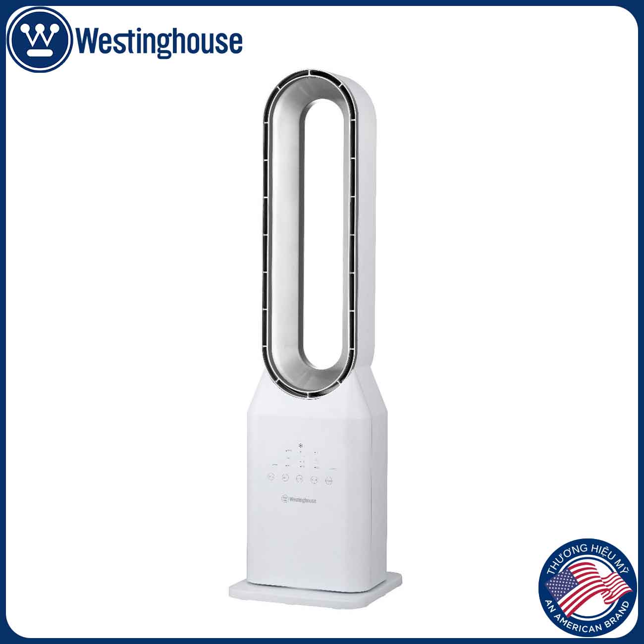 Quạt không cánh Westinghouse 90CM 55W Trắng WSFBL04, Hàng Chính Hãng Bảo Hành 12 Tháng